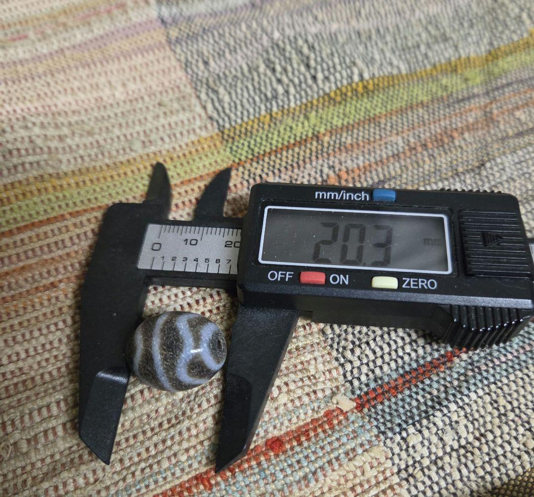 051　天珠　楕円形　水紋天珠　dzibeads！