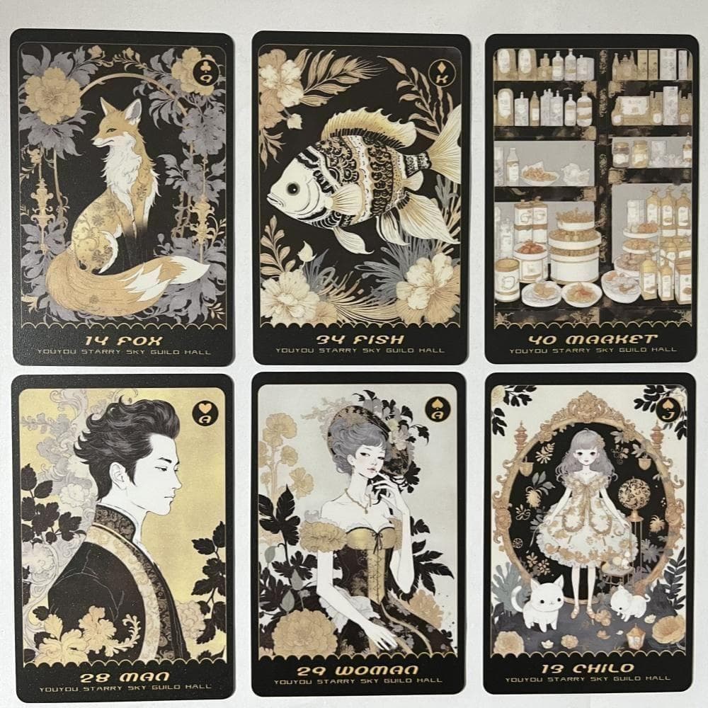 【正規品ルノルマンカード】美麗✨海外インディーズ✨シックで上品な色彩のデッキ