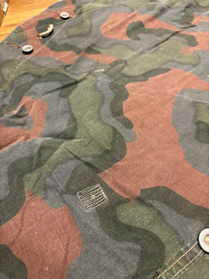 【軍幕屋】Ｂ級品3枚+デッドストック1枚★ノルウェー軍カモⅡテント★ポール8本付