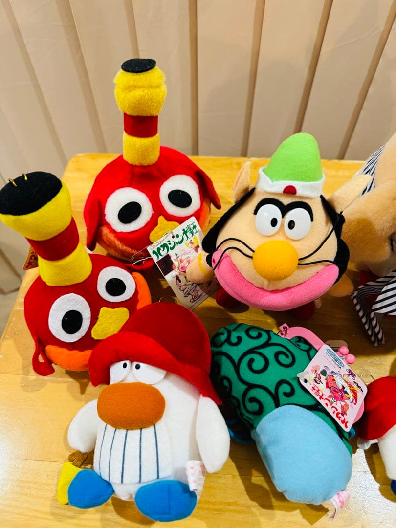 アニメキャラクターぬいぐるみハクション大魔王10体セット　激レア　当時物