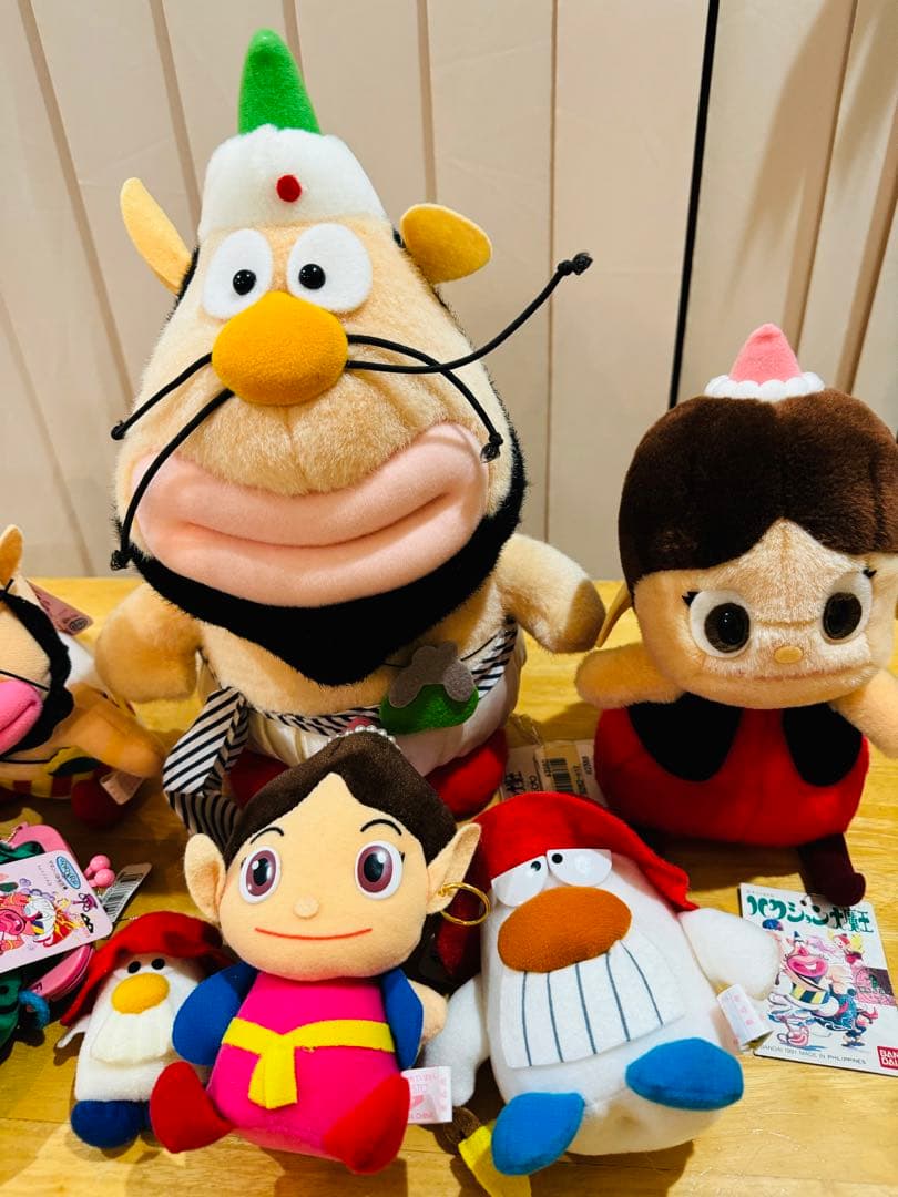 アニメキャラクターぬいぐるみハクション大魔王10体セット　激レア　当時物