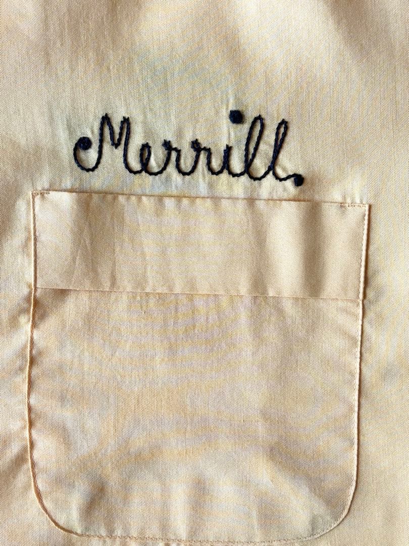 60's〜70's USA製 ヒルトン HILTON ボーリングシャツ 刺繍