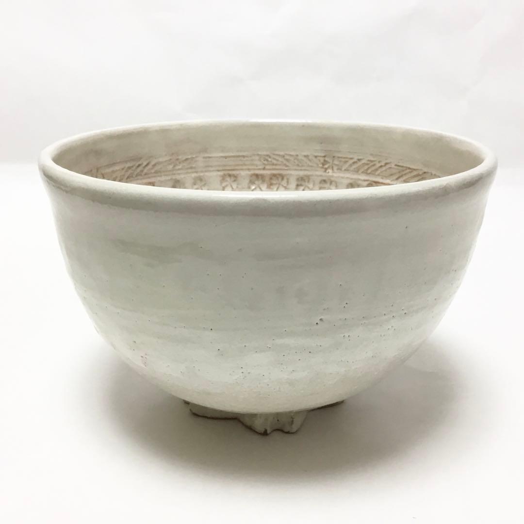 茶碗 粉引三島 桜高台 清和窯 化粧箱付 茶道具 新品