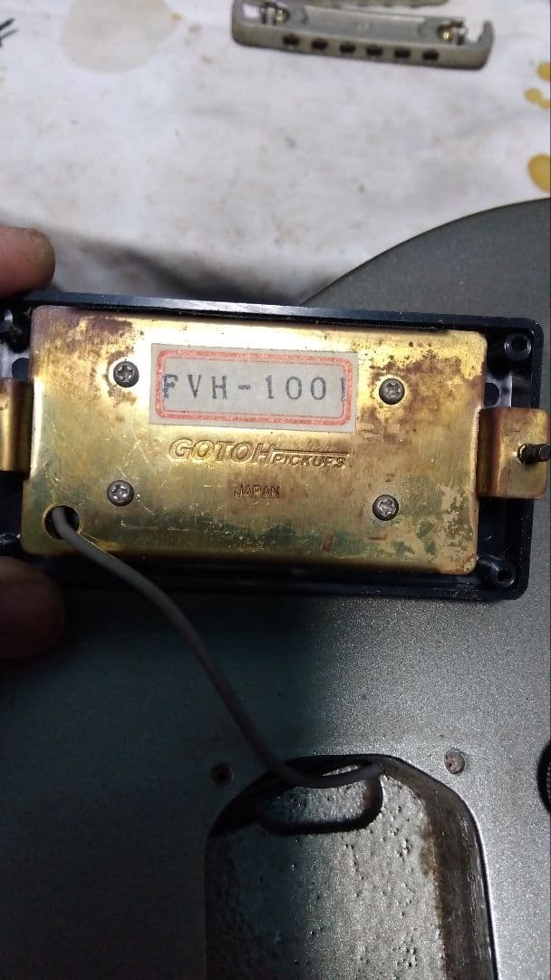 レスポールタイプ！メタリックシルバーBurny…