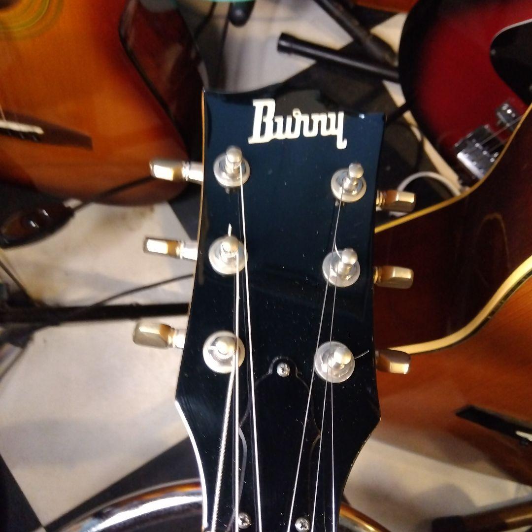 レスポールタイプ！メタリックシルバーBurny…