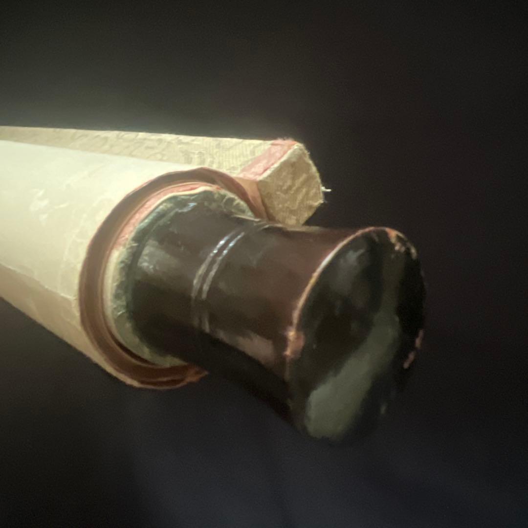 モンゴル書道 モンゴル文字　掛軸 掛け軸　無形文化遺産　貴重　ヴィンテージ