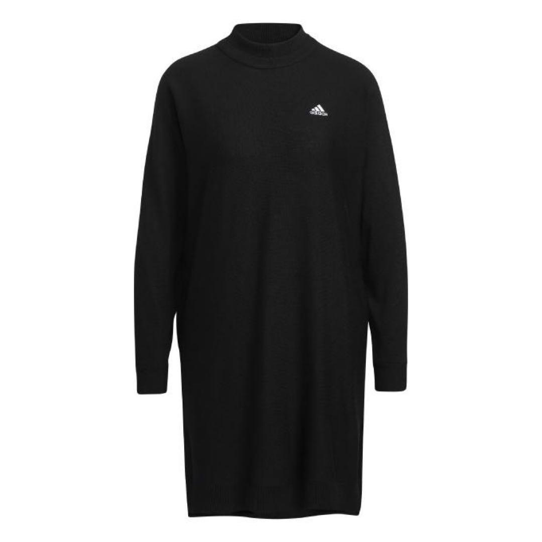 【新品】adidas スリーストライプス 長袖セーターワンピース DVS37