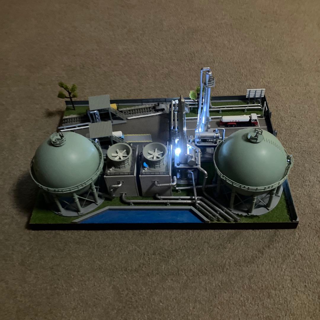 情景ジオラマ　コンビナート工場