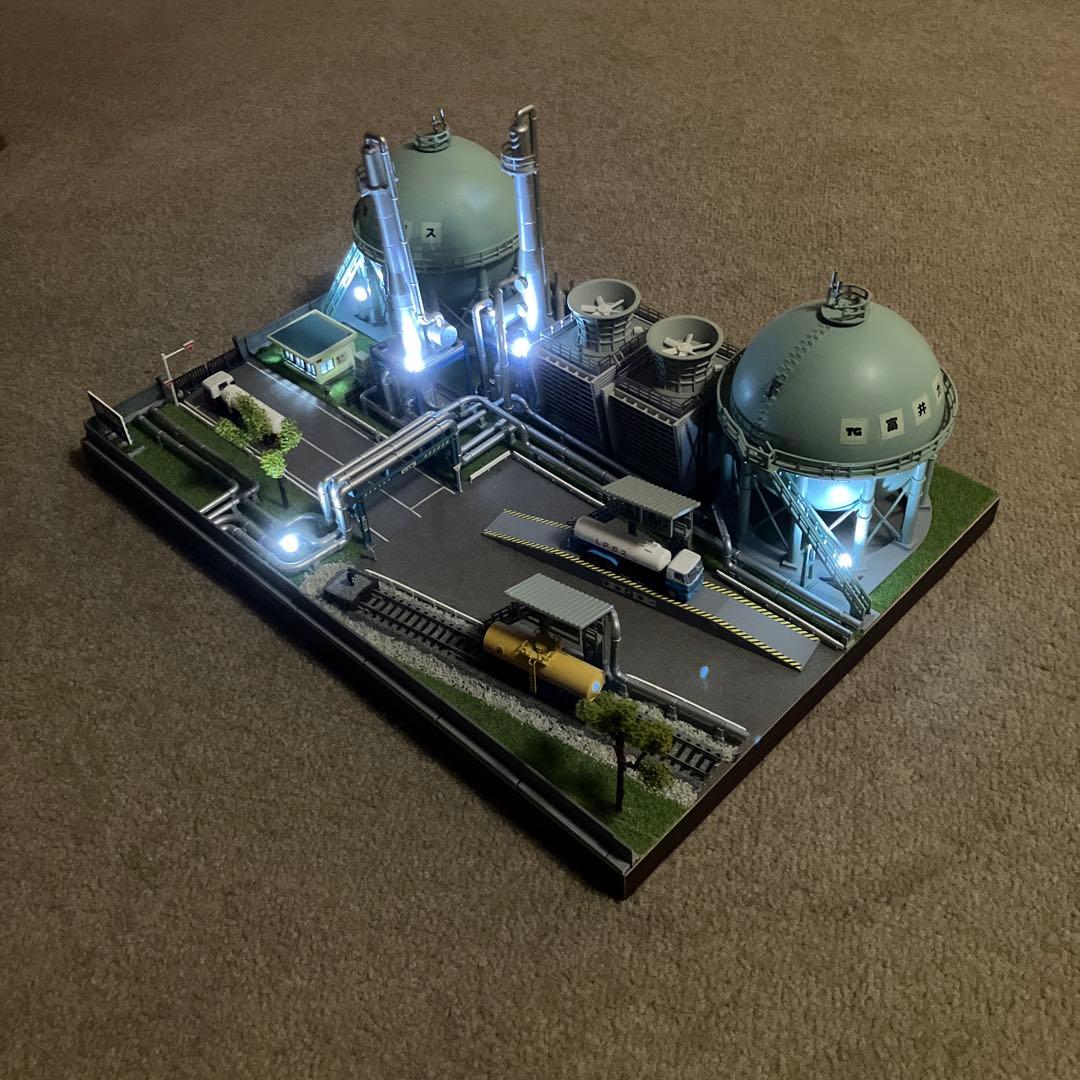 情景ジオラマ　コンビナート工場