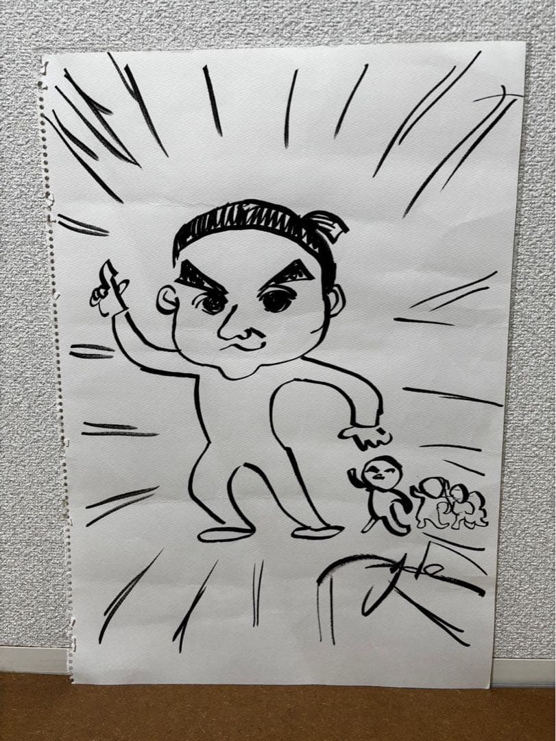 HYDE 直筆サイン＋イラスト 木製フレーム付き