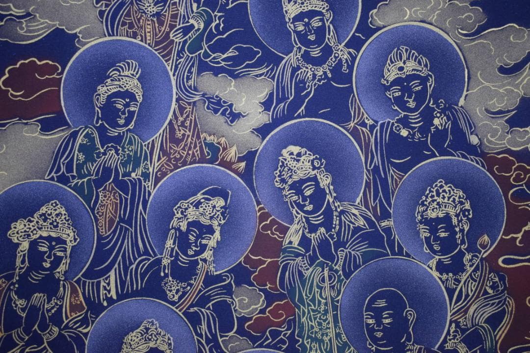 複製/紫芳/十三佛図/工芸/布袋屋掛軸HH-948