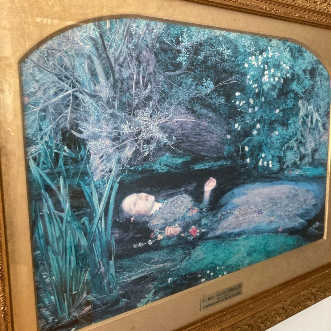 ミレー　『オフィーリア』額装品アート