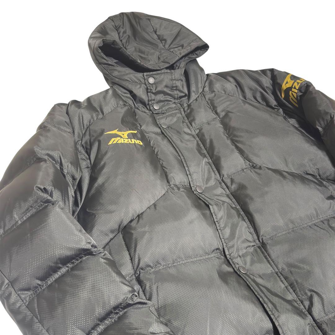 MIZUNO ベンチコート ダウンコート サッカー観戦 金刺繍 Lサイズ