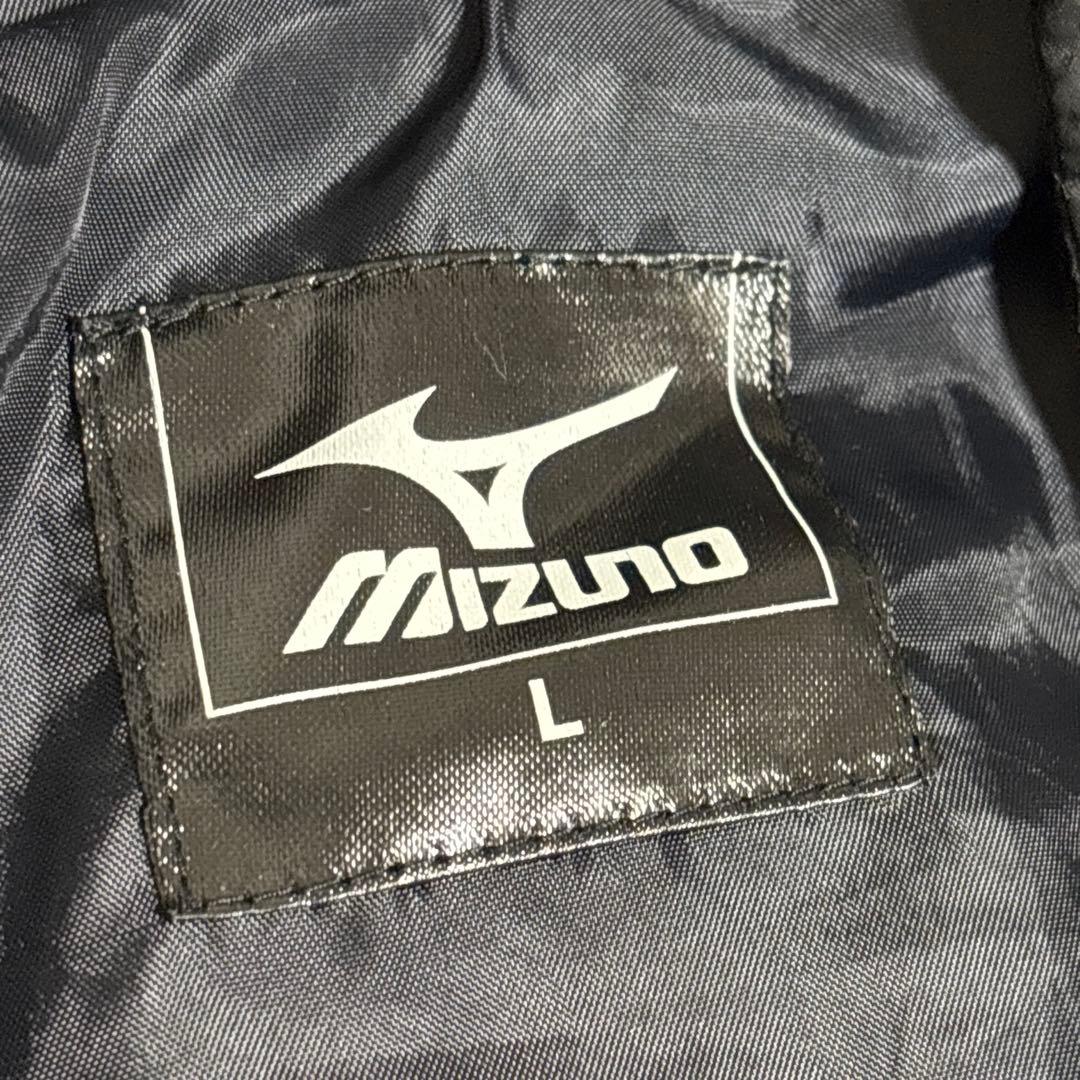 MIZUNO ベンチコート ダウンコート サッカー観戦 金刺繍 Lサイズ