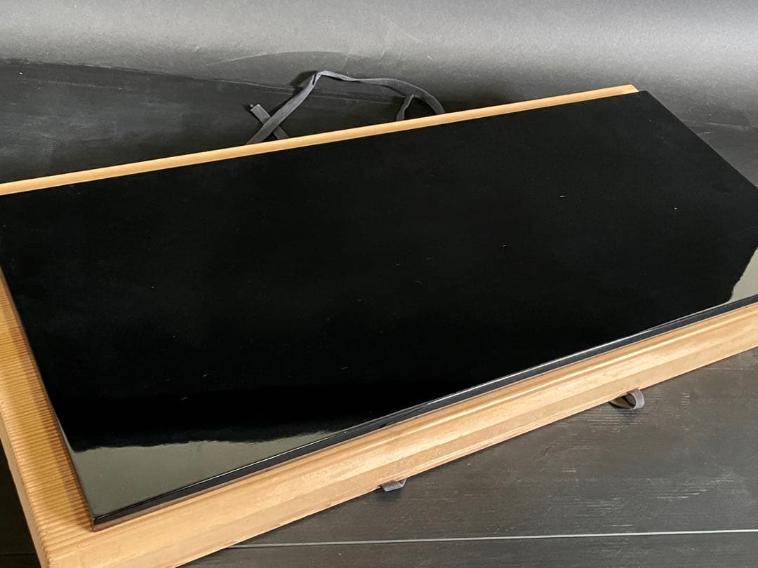 『母』 真塗 長板 塗師 表阿弥 一双炉用 風炉用 共箱 茶道具 （212⑦）