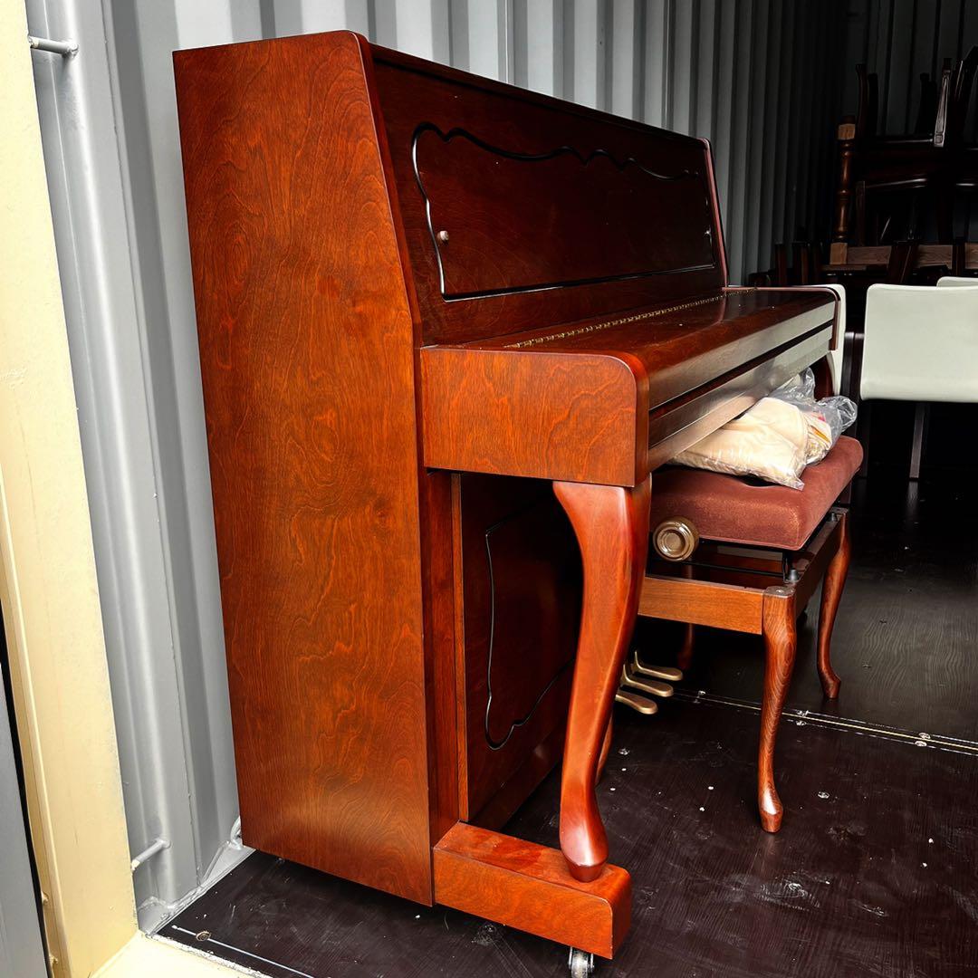 取付無料！カワイ上位モデル 猫脚アンティークアップライトピアノ 椅子付き✨