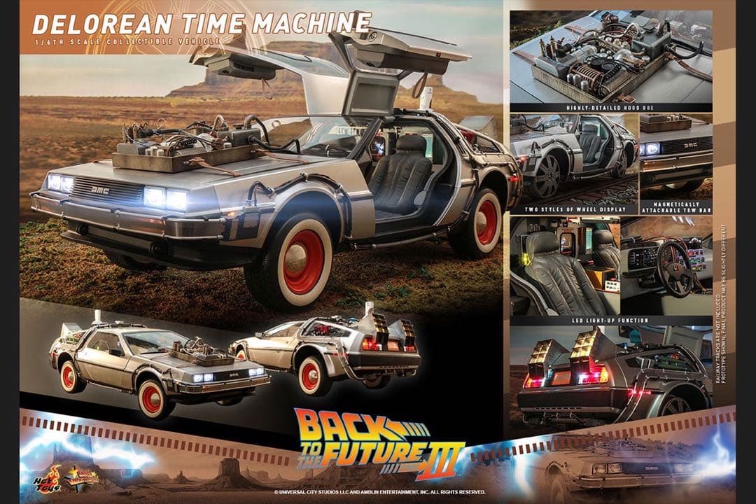 ホットトイズ　デロリアン　バック・トゥ・ザ・フューチャー PART3