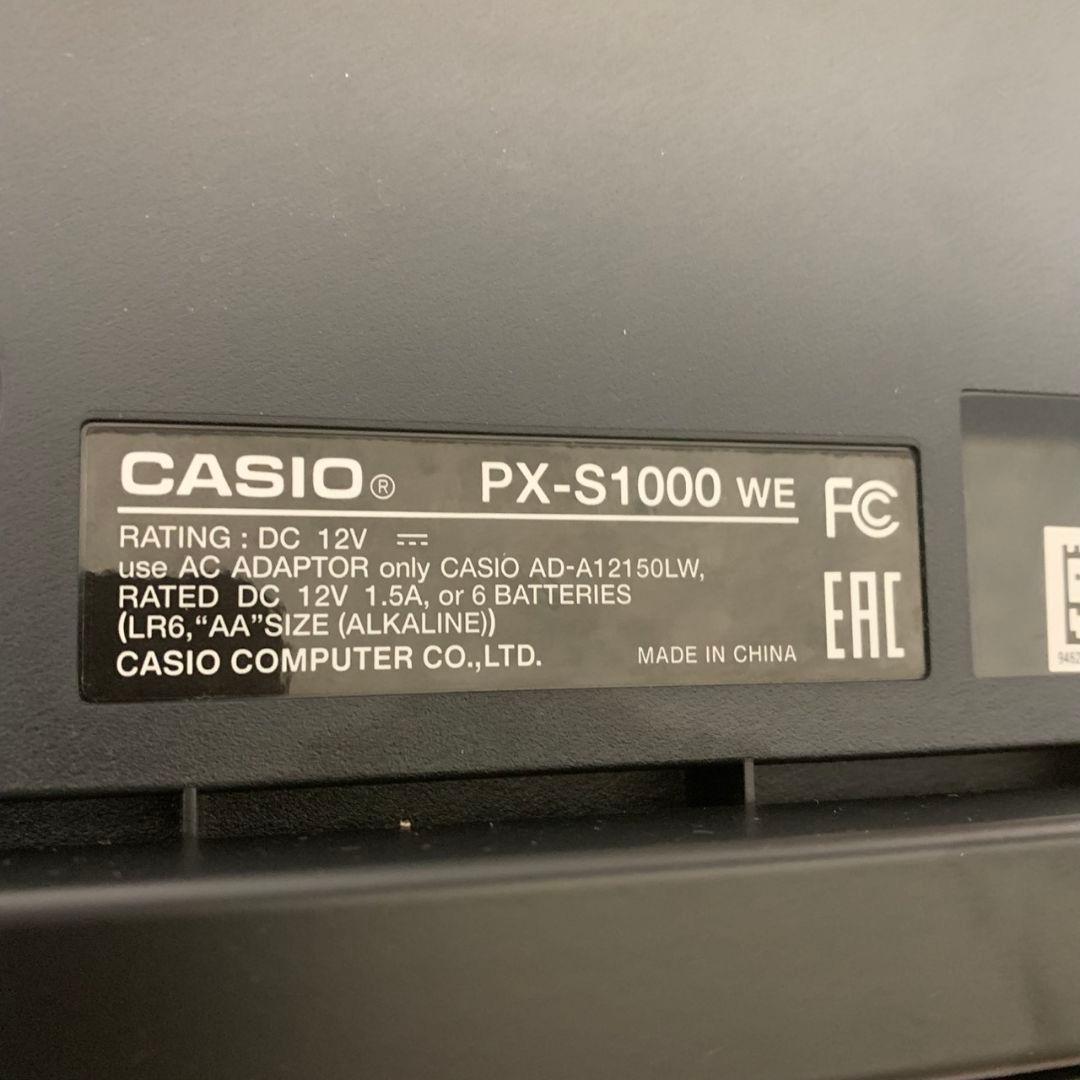 K032 CASIO 電子ピアノ2019年製 PX-S1000
