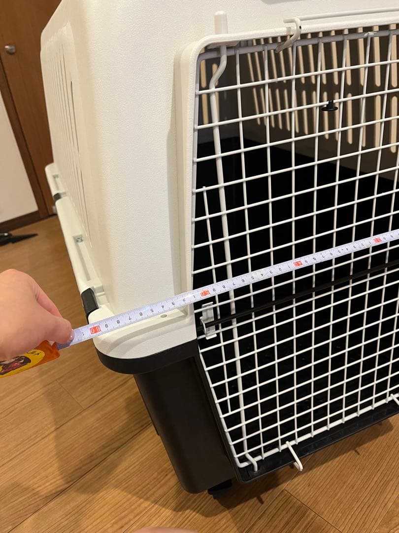 【美品】ペットキャリー キャスター付き ゲージ ペットハウス 飛行機