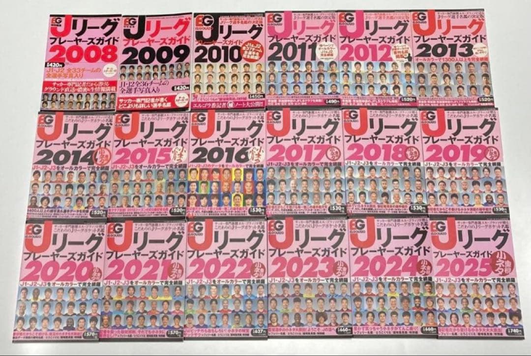 【2008〜2025】 Ｊリーグプレイヤーズガイド 良品 送料無料