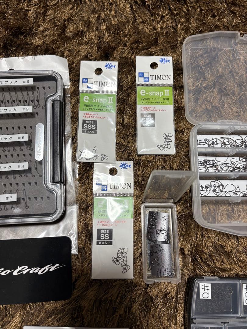 エリアトラウト フック&フックケース&ライン等 トラウトツールまとめ売り