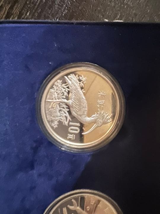 人民元　銀硬貨10元2枚入り