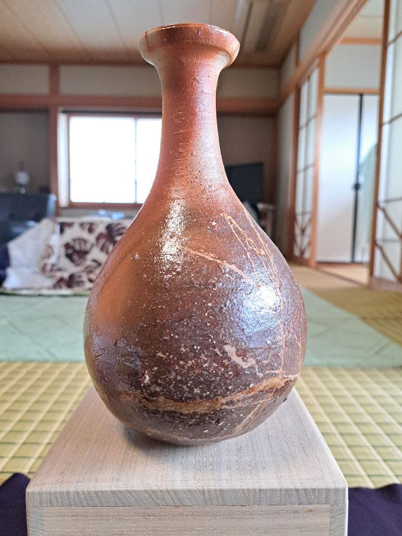 【人間国宝】伊勢崎淳　花入れ