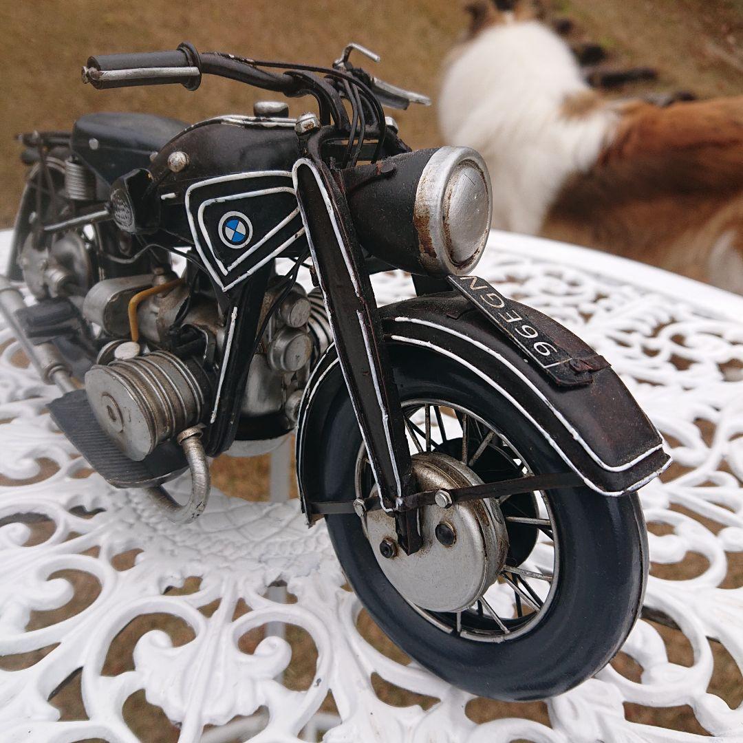  ミニチュアオートバイ 金属製？長33幅10高16cm重750g