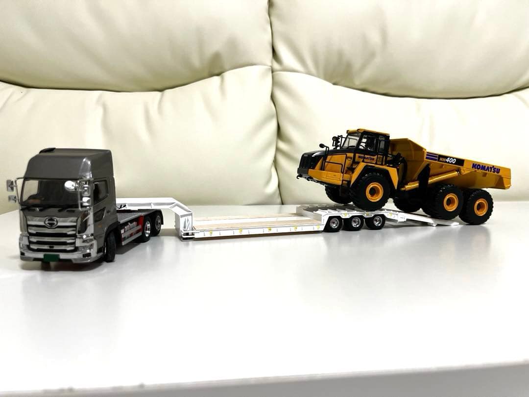 1/50 3軸低床トレーラー自動あゆみ　ケンクラフト プロフィア 用　重機　建機