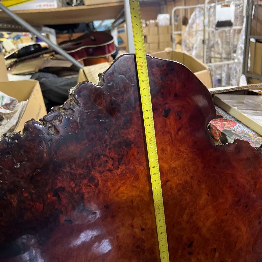 極上瘤杢 一枚板 天然耳付 無垢材 大型座卓 天板用