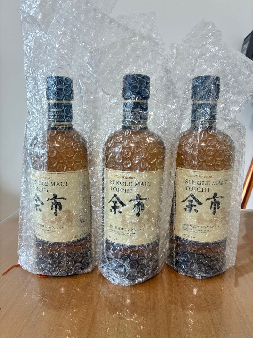 余市 シングルモルトウイスキー 700ml 3本