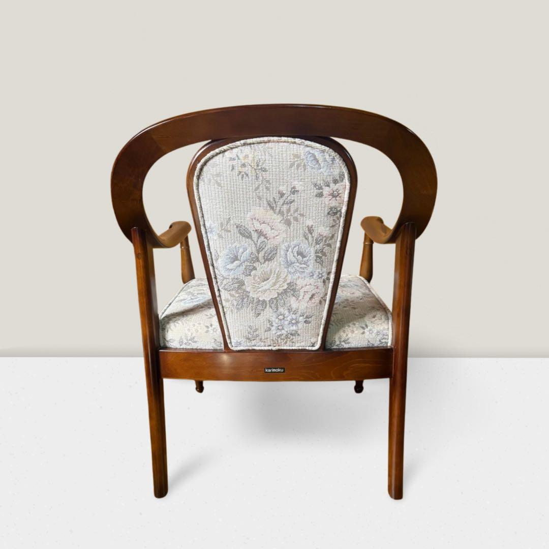 カリモク karimoku コロニアル アームチェア 花柄 椅子