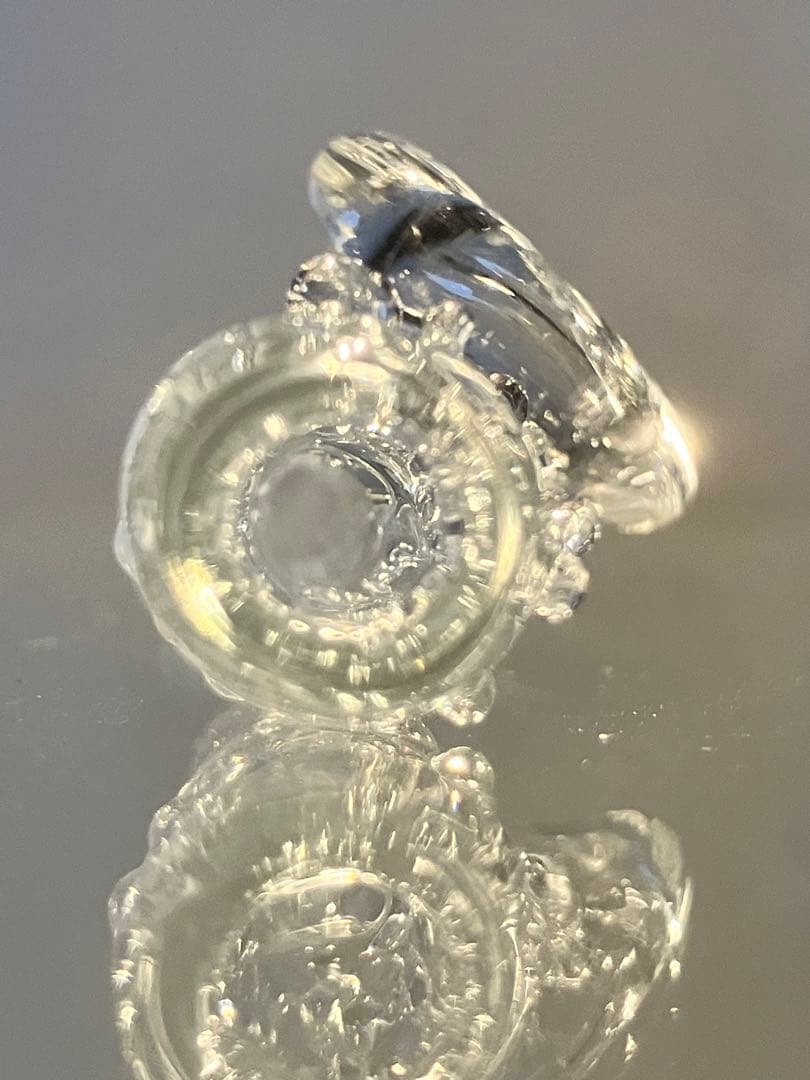 ギヤマン煙管 003- 氷晶（ひょうしょう）ガラスパイプ　約16cm