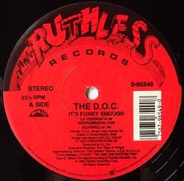 洋楽 THE D.O.C./IT'S FUNKY ENOUGH (US 12\")