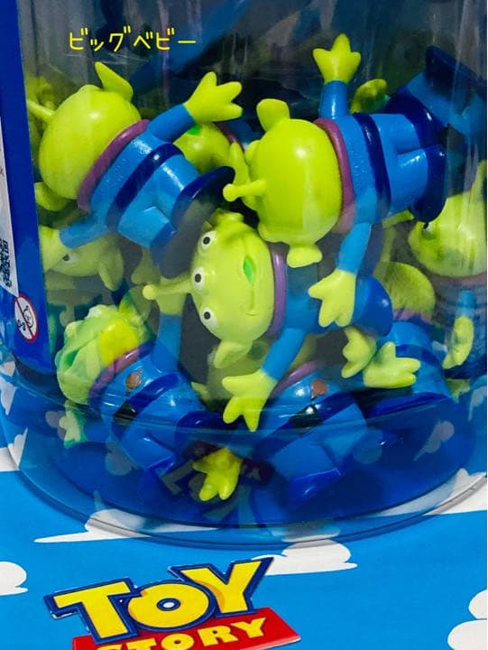②トイストーリー　エイリアンバケツ　エイリアンフィギュア　宇宙船フィギュアパック