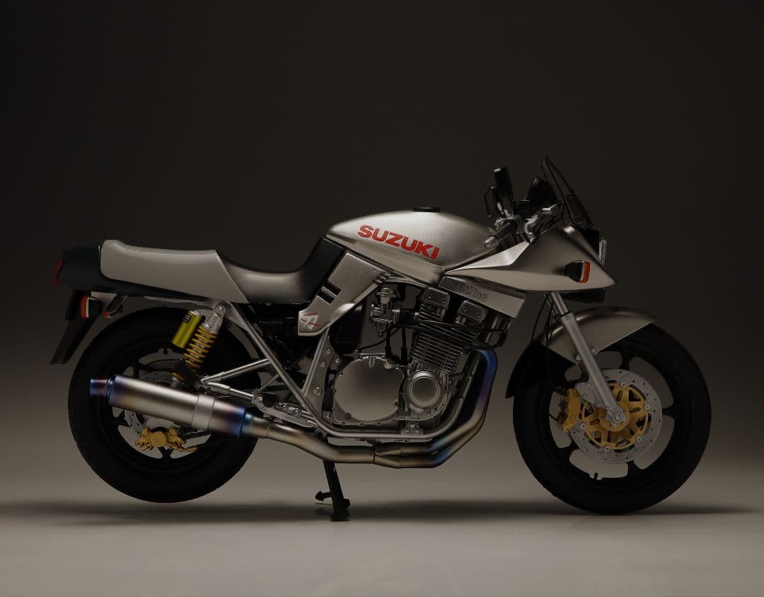 ＊ヒデプリ＊タミヤ 1/12 GSX1100S カタナ 全塗装完成品