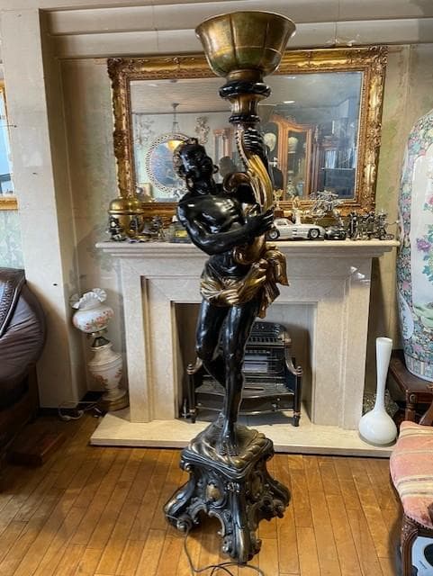 クラシック ブロンズ スタンドランプ 約180cm