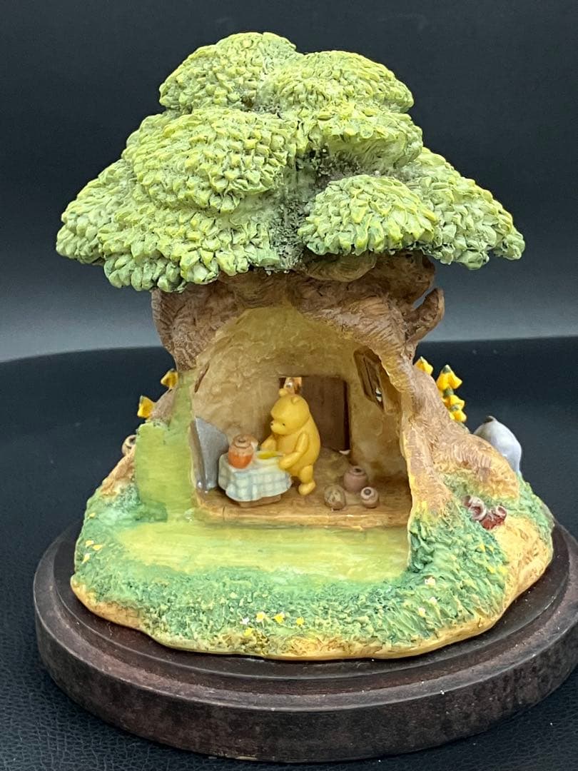 値下！くまのプーさん クラシックプー 100 Acre Wood 置き物 セット