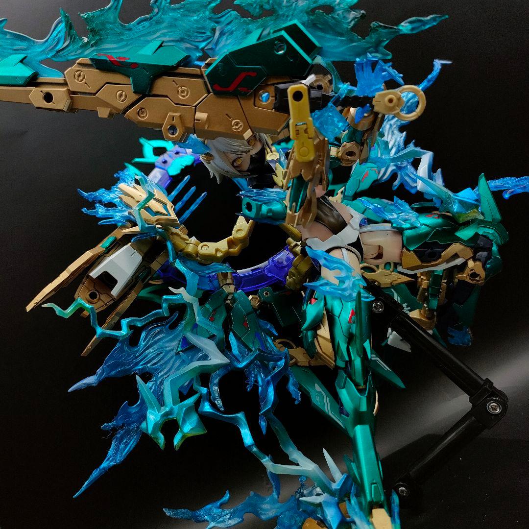 メガミデバイス　皇巫（オウブ) スサノヲ　くノ一雷電の陣　塗装完成　コトブキヤ