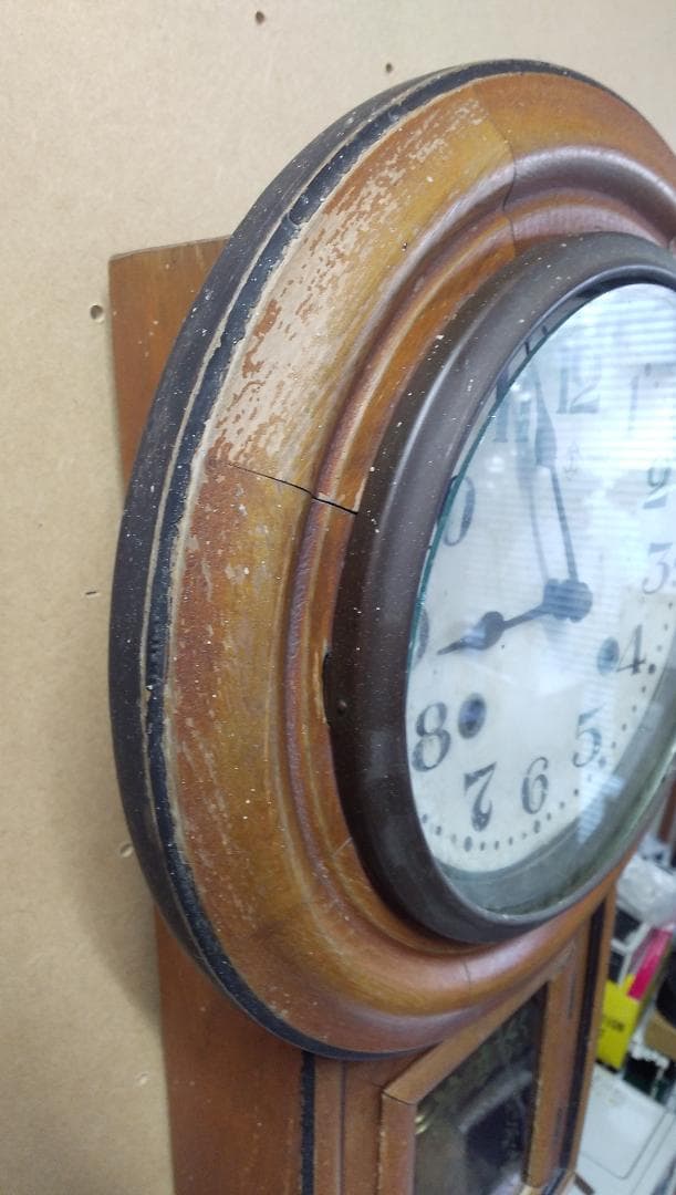 古い柱時計      ⑮