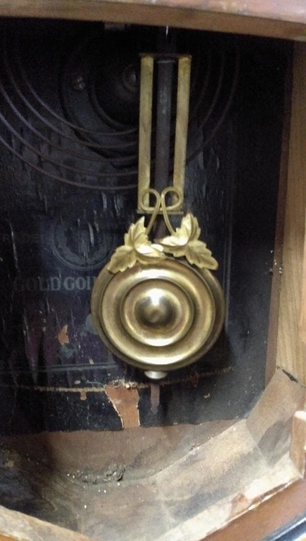 古い柱時計      ⑮