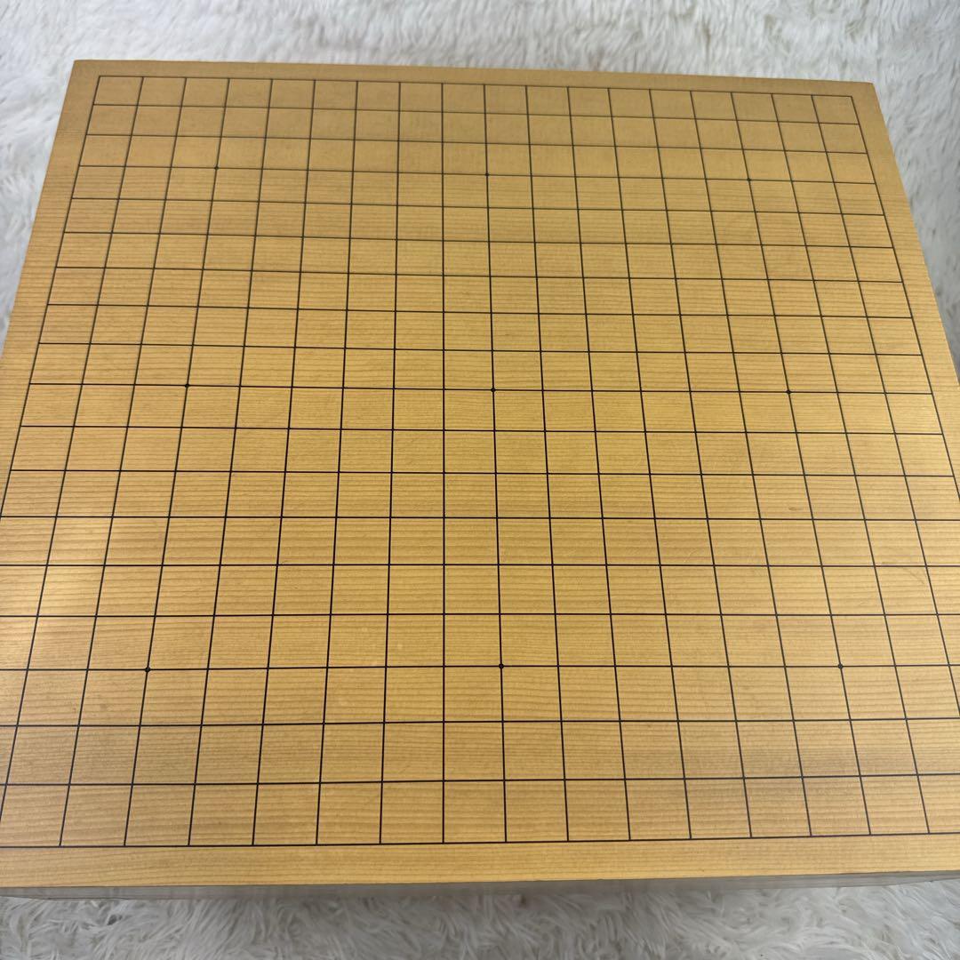 天地柾　囲碁盤 19路盤 碁石　蛤　雪印