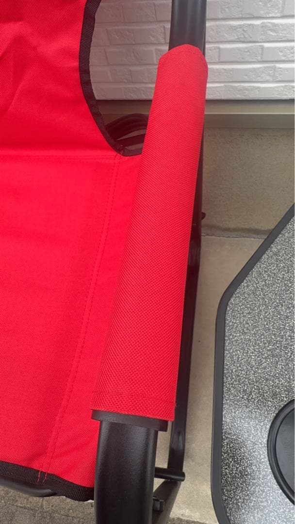 【★限定価格★】Colemanサイドテーブル付デッキチェアST(レッド)2脚