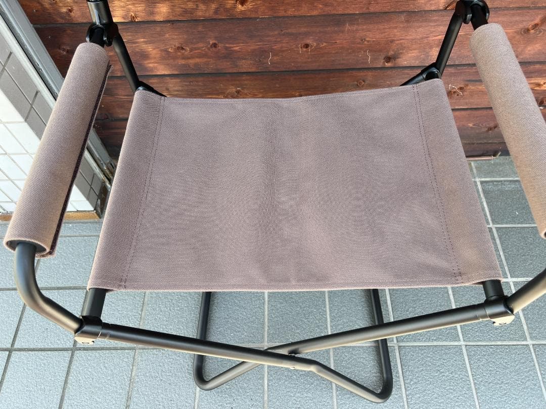 美品） peak FDチェアワイド グレー(LV-077GY)2脚セット