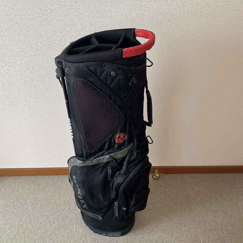 オークリー　軽量キャディバッグ（黒）5分割　スタンド付き　送料込み