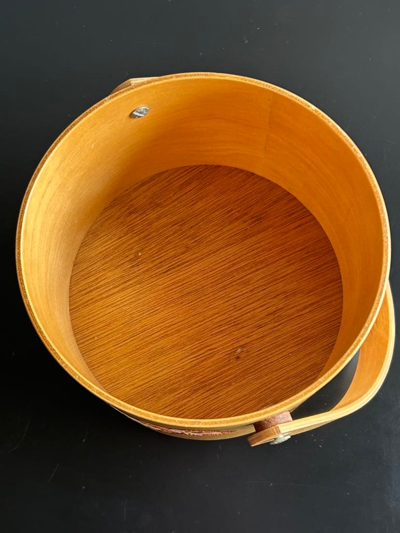 ヴィンテージ　木製クッキージャー　ビスケット　アンティーク　古道具　USA