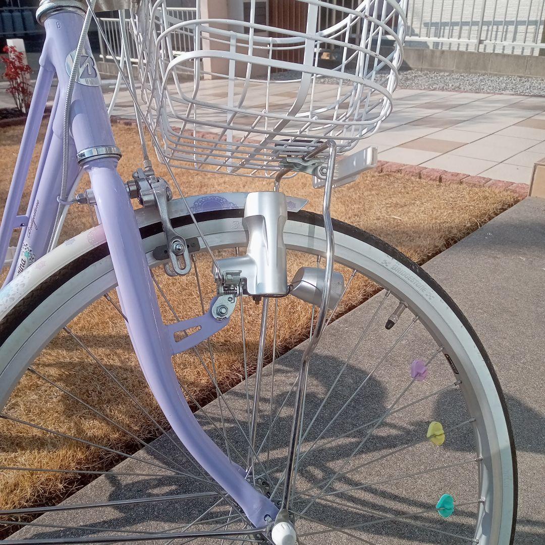 24インチ　ブリジストン　リコリーナ　ラベンダー　3段変速　引き取り限定品