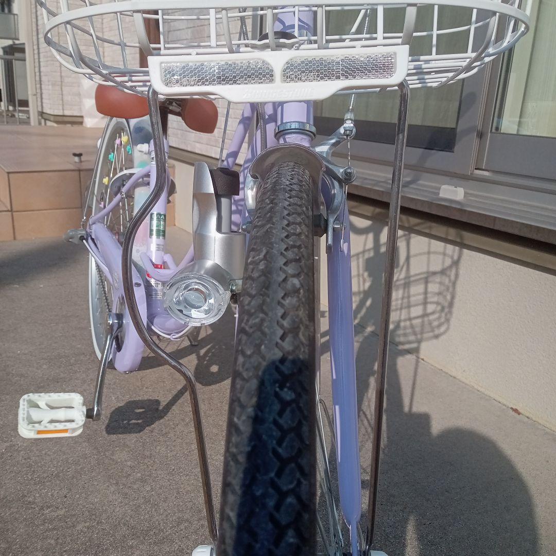 24インチ　ブリジストン　リコリーナ　ラベンダー　3段変速　引き取り限定品