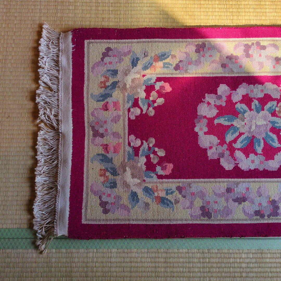 ★最終値下げ 超特価セール★緞通 段通 玄関マット キッチンマット 肉厚約2cm