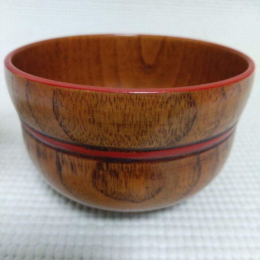 手に馴染む♪ひさご型の 特選 汁椀揃 うるし塗装 5客